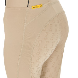 Leggings aderenti da donna con grip completo Classic Equestro Incenso Beige