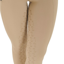 Leggings aderenti da donna con grip completo Classic Equestro Incenso Beige