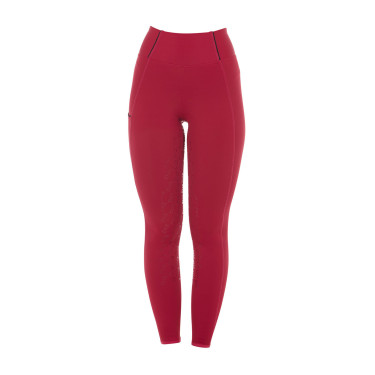 Leggings aderenti da donna con grip completo Classic Equestro Scooter Beige