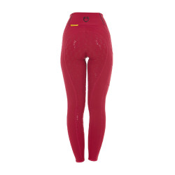 Leggings aderenti da donna con grip completo Classic Equestro Scooter Beige