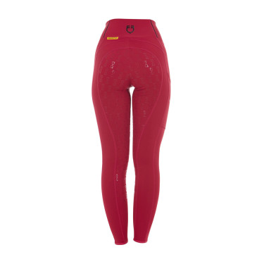 Leggings aderenti da donna con grip completo Classic Equestro Nero