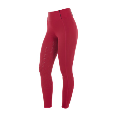 Leggings aderenti da donna con grip completo Classic Equestro Scooter Beige