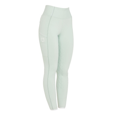 Leggings aderenti da donna con grip completo Classic Equestro Verde chiaro Leggings aderenti da donna con grip completo Classic Equestro Verde chiaro