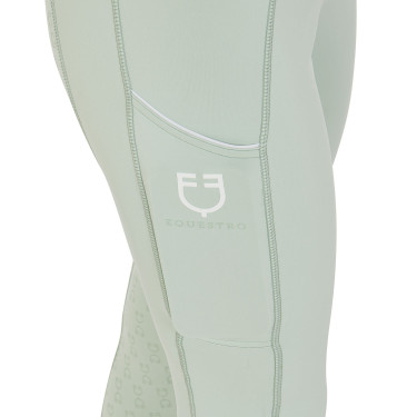 Leggings aderenti da donna con grip completo Classic Equestro Verde chiaro Leggings aderenti da donna con grip completo Classic Equestro Verde chiaro