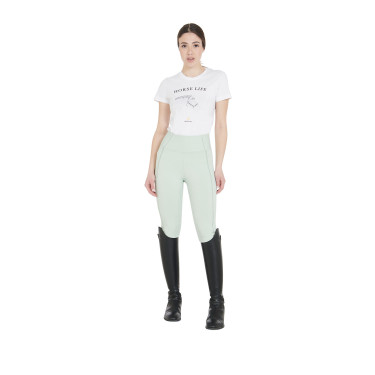 Leggings aderenti da donna con grip completo Classic Equestro Verde chiaro Leggings aderenti da donna con grip completo Classic Equestro Verde chiaro