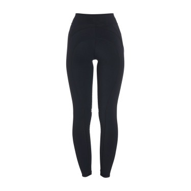 Leggings aderenti in tessuto tecnico elasticizzato da donna Kao Light Equestro Nero / nero