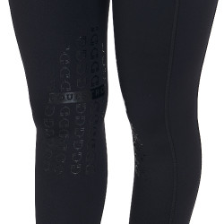 Leggings aderenti in tessuto tecnico elasticizzato da donna Kao Light Equestro Nero / nero