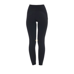 Leggings aderenti in tessuto tecnico elasticizzato da donna Kao Light Equestro Nero / giallo Leggings aderenti in tessuto tecnico elasticizzato da donna Kao Light Equestro Nero / giallo
