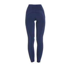 Leggings aderenti in tessuto tecnico elasticizzato da donna Kao Light Equestro Marino / smeraldo Blu