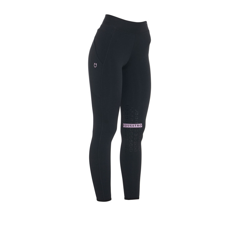 Leggings aderenti in tessuto tecnico elasticizzato da donna Kao Equestro Leggings aderenti in tessuto tecnico elasticizzato da donna Kao Equestro