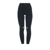 Leggings aderenti in tessuto tecnico elasticizzato da donna Kao Equestro Nero / lilla Leggings aderenti in tessuto tecnico elasticizzato da donna Kao Equestro Nero / lilla