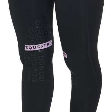 Leggings aderenti in tessuto tecnico elasticizzato da donna Kao Equestro Leggings aderenti in tessuto tecnico elasticizzato da donna Kao Equestro