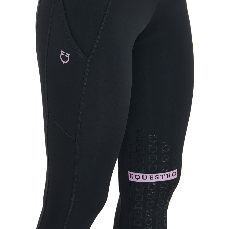 Leggings aderenti in tessuto tecnico elasticizzato da donna Kao Equestro Leggings aderenti in tessuto tecnico elasticizzato da donna Kao Equestro