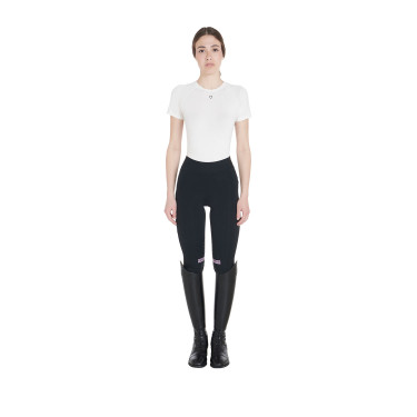 Leggings aderenti in tessuto tecnico elasticizzato da donna Kao Equestro Leggings aderenti in tessuto tecnico elasticizzato da donna Kao Equestro