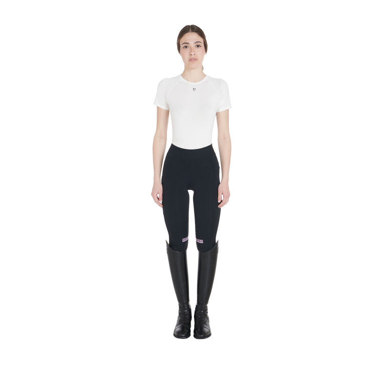 Leggings aderenti in tessuto tecnico elasticizzato da donna Kao Equestro Leggings aderenti in tessuto tecnico elasticizzato da donna Kao Equestro