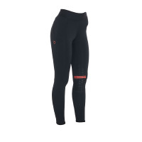 Leggings aderenti in tessuto tecnico elasticizzato da donna Kao Equestro Nero / lilla