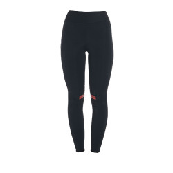 Leggings aderenti in tessuto tecnico elasticizzato da donna Kao Equestro Nero / rosso