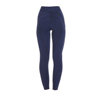 Leggings aderenti in tessuto tecnico elasticizzato da donna Kao Equestro Nero / lilla Leggings aderenti in tessuto tecnico elasticizzato da donna Kao Equestro Nero / lilla