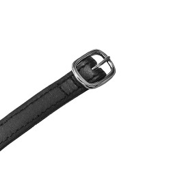 Lacci per speroni in pelle con fibbia argentata Equestro Lacci per speroni in pelle con fibbia argentata Equestro