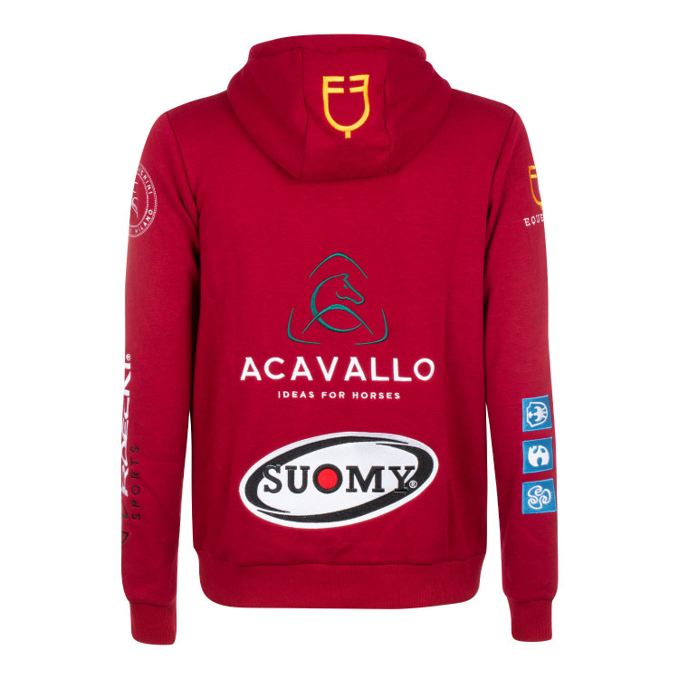 Felpa con cappuccio da uomo con multi-logo Equestro