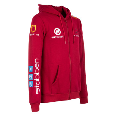 Felpa con cappuccio da uomo con multi-logo Equestro Scooter Beige