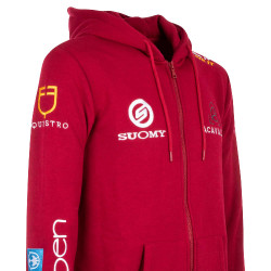 Felpa con cappuccio da uomo con multi-logo Equestro Scooter Beige