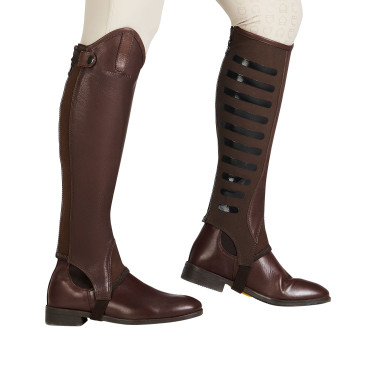 Mini-chaps unisex con inserti in silicone Gel Grip System Equestro Mini-chaps unisex con inserti in silicone Gel Grip System Equestro