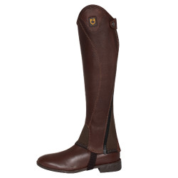 Mini chaps in pelle morbida con cerniera laterale Magellano Equestro Marrone