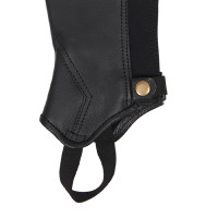Mini-chaps in pelle morbida con cerniera posteriore Dunster Equestro Nero Mini-chaps in pelle morbida con cerniera posteriore Dunster Equestro Nero