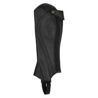 Mini-chaps unisex in pelle traforata per un comfort massimo Salisbury Equestro Marrone