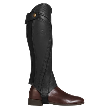 Mini-chaps unisex in pelle traforata per un comfort massimo Salisbury Equestro Marrone Mini-chaps unisex in pelle traforata per un comfort massimo Salisbury Equestro Marrone