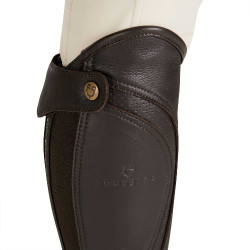 Mini-chaps unisex in pelle traforata per un comfort massimo Salisbury Equestro Marrone Mini-chaps unisex in pelle traforata per un comfort massimo Salisbury Equestro Marrone