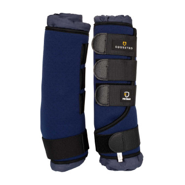 Ghette da riposo in neoprene/cotone Equestro - set da 2 Marina Blu marino Ghette da riposo in neoprene/cotone Equestro - set da 2 Marina Blu marino