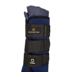 Ghette da riposo in neoprene/cotone Equestro - set da 2 Marina Blu marino Ghette da riposo in neoprene/cotone Equestro - set da 2 Marina Blu marino