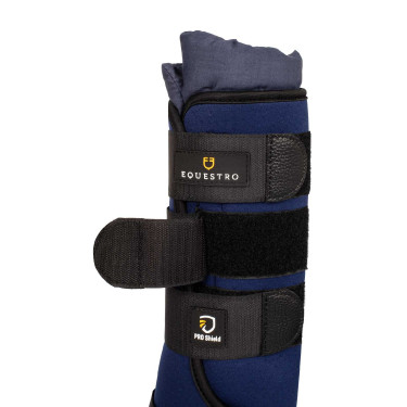 Ghette da riposo in neoprene/cotone Equestro - set da 2 Marina Blu marino Ghette da riposo in neoprene/cotone Equestro - set da 2 Marina Blu marino