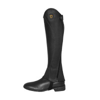 Mini-chaps unisex in pelle morbida con cerniera laterale Magellano Equestro Nero Mini-chaps unisex in pelle morbida con cerniera laterale Magellano Equestro Nero