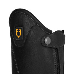 Mini-chaps unisex in pelle morbida con cerniera laterale Magellano Equestro Nero