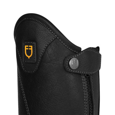Mini-chaps unisex in pelle morbida con cerniera laterale Magellano Equestro Nero