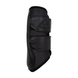 Stinchiere anteriori in neoprene traforato con doppia chiusura in velcro Acavallo Nero
