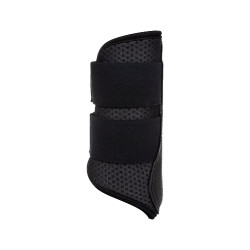 Stinchiere anteriori in neoprene traforato con doppia chiusura in velcro Acavallo Nero
