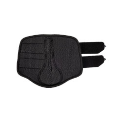 Stinchiere anteriori in neoprene traforato con doppia chiusura in velcro Acavallo Nero