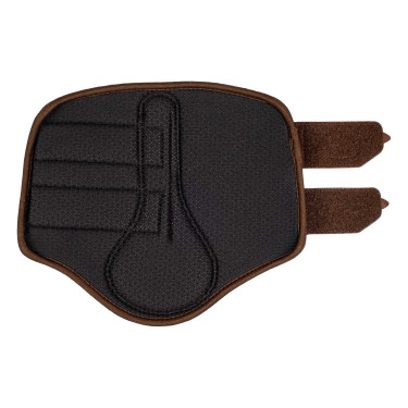 Stinchiere anteriori in neoprene traforato con doppia chiusura in velcro Acavallo Marrone scuro Stinchiere anteriori in neoprene traforato con doppia chiusura in velcro Acavallo Marrone scuro
