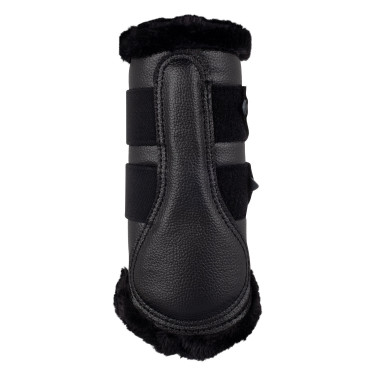 Stinchiere anteriori in ecopelle con pelliccia sintetica e doppio velcro Acavallo Stinchiere anteriori in ecopelle con pelliccia sintetica e doppio velcro Acavallo