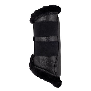 Stinchiere anteriori in ecopelle con pelliccia sintetica e doppio velcro Acavallo Stinchiere anteriori in ecopelle con pelliccia sintetica e doppio velcro Acavallo