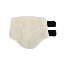 Stinchiere anteriori in ecopelle con doppia chiusura in velcro Acavallo Nero