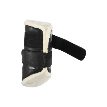 Stinchiere anteriori in ecopelle con doppia chiusura in velcro Acavallo Stinchiere anteriori in ecopelle con doppia chiusura in velcro Acavallo