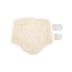 Stinchiere anteriori in ecopelle con doppia chiusura in velcro Acavallo Bianco