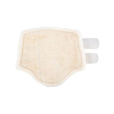 Stinchiere anteriori in ecopelle con doppia chiusura in velcro Acavallo Bianco