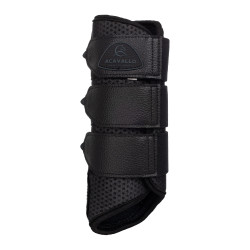 Paraglomi posteriori in neoprene traforato con triplo velcro Acavallo Nero