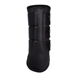 Paraglomi posteriori in neoprene traforato con triplo velcro Acavallo Nero